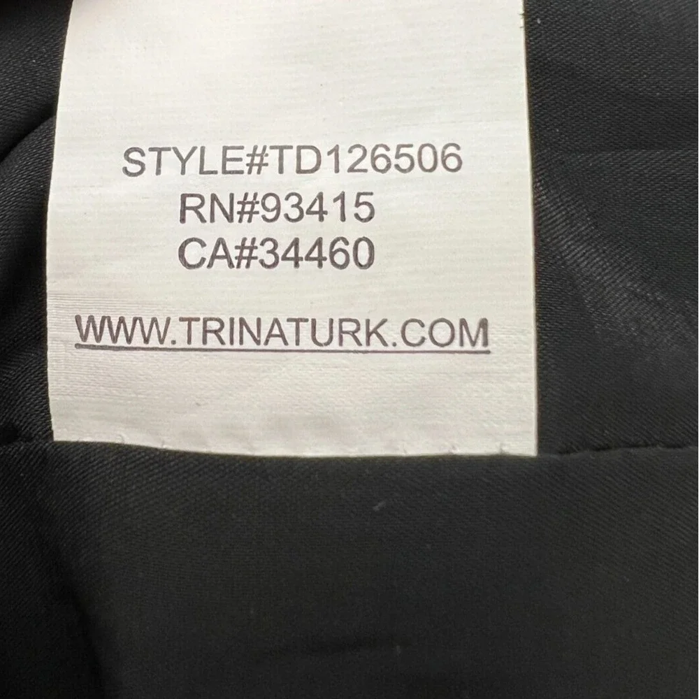Trina‎ Turk Black Halter Neck Drop Waist Pocket Cocktail Dress Size 10